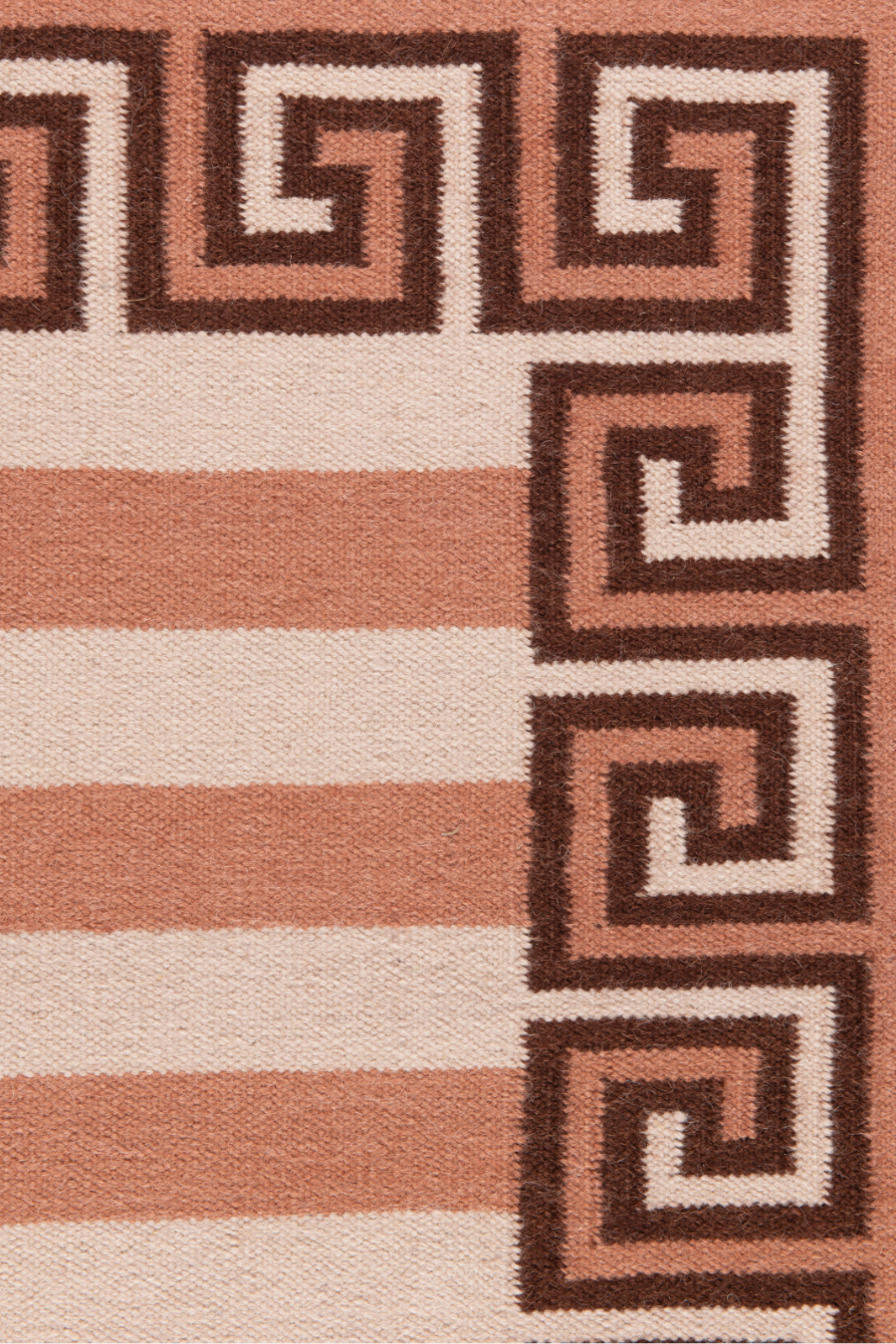 Stripe Rug - Bisque, Topaz and Chocolate
