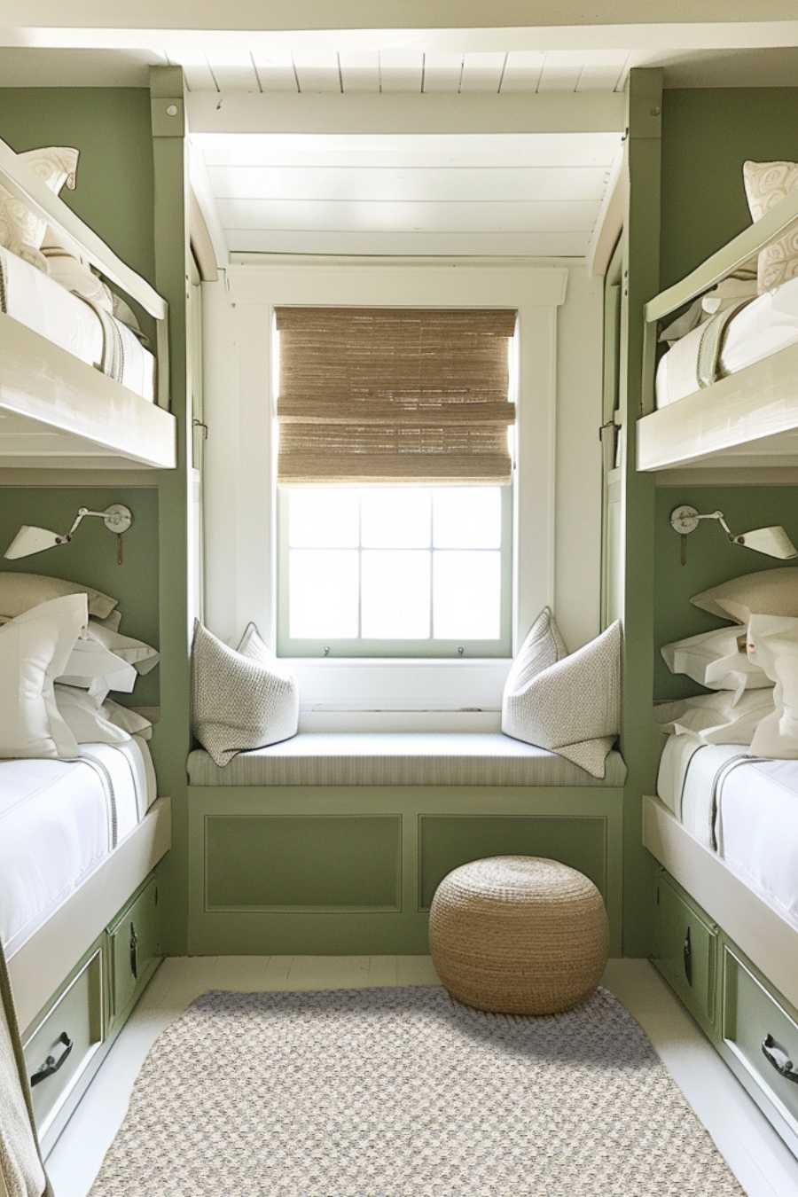 Check Rug Sample - Sky Blue and Eggshell