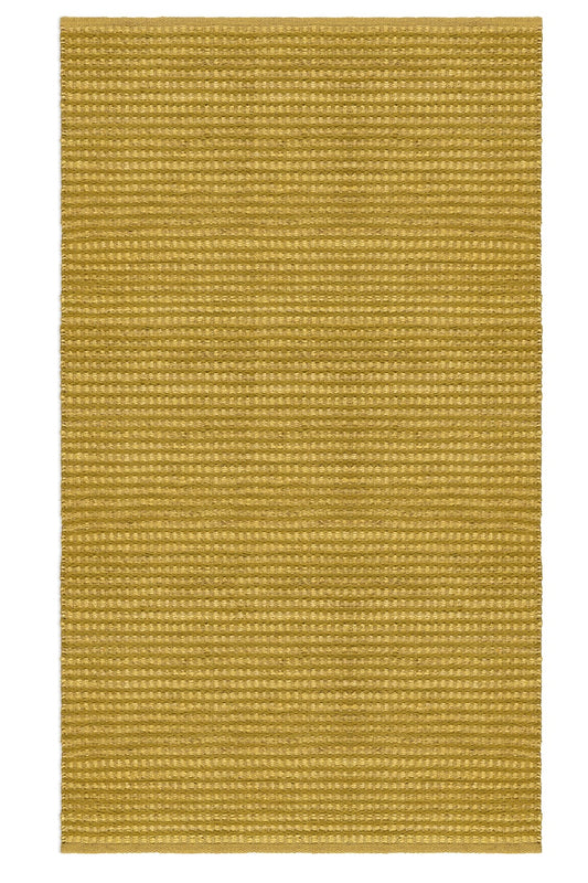 Scallop Stripe Rug Sample - Lime and Olive