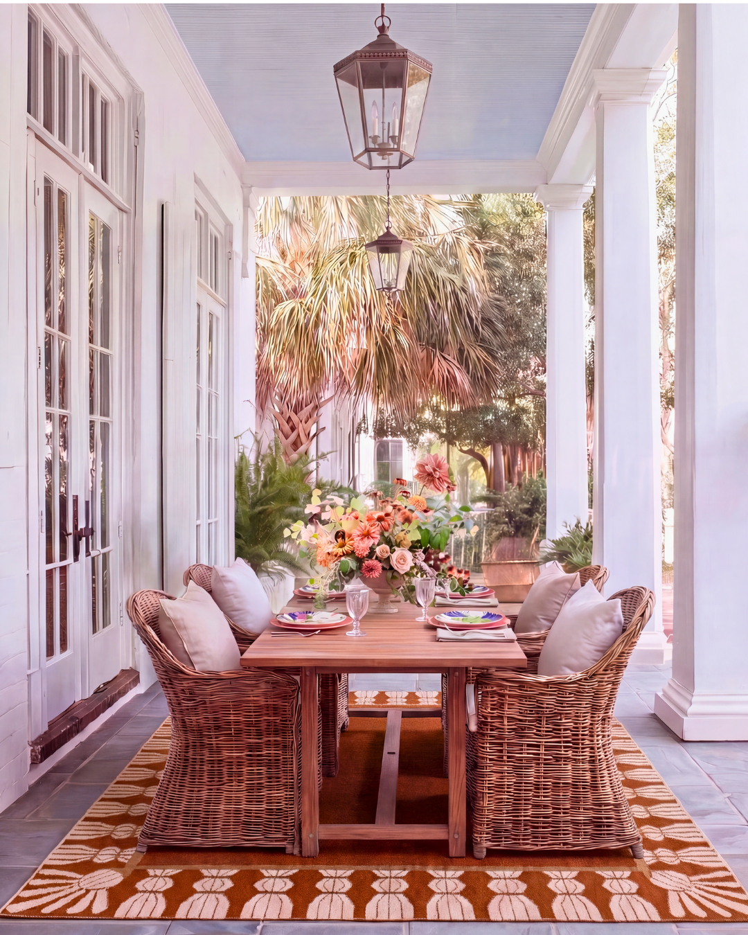 Tassel Performance Indoor/Outdoor Rug - Shingle Row
