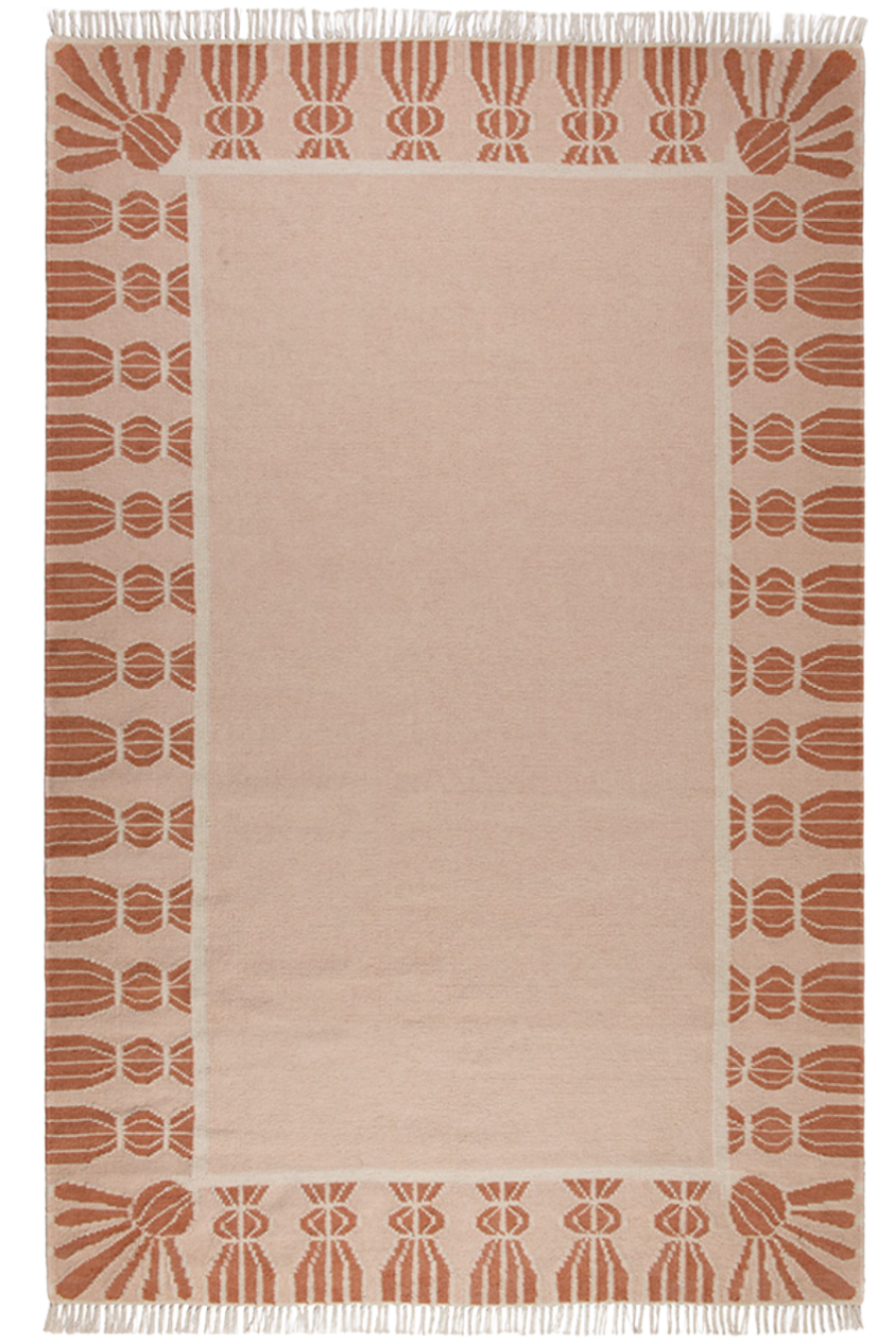 Wool rug in Bisque, Topaz and Eggshell.