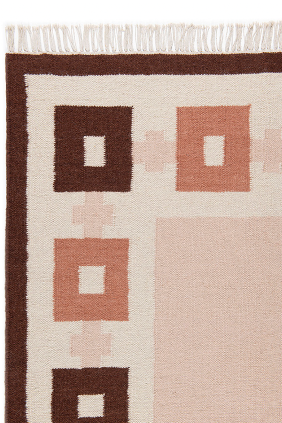 Chain Rug - Bisque, Topaz, Chocolate and Eggshell
