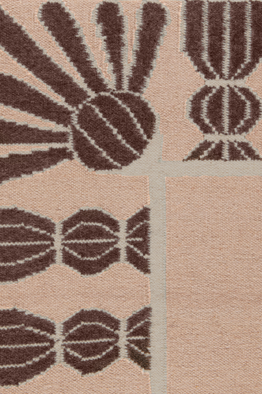 Tassel Rug - Bisque, Chocolate and Eggshell