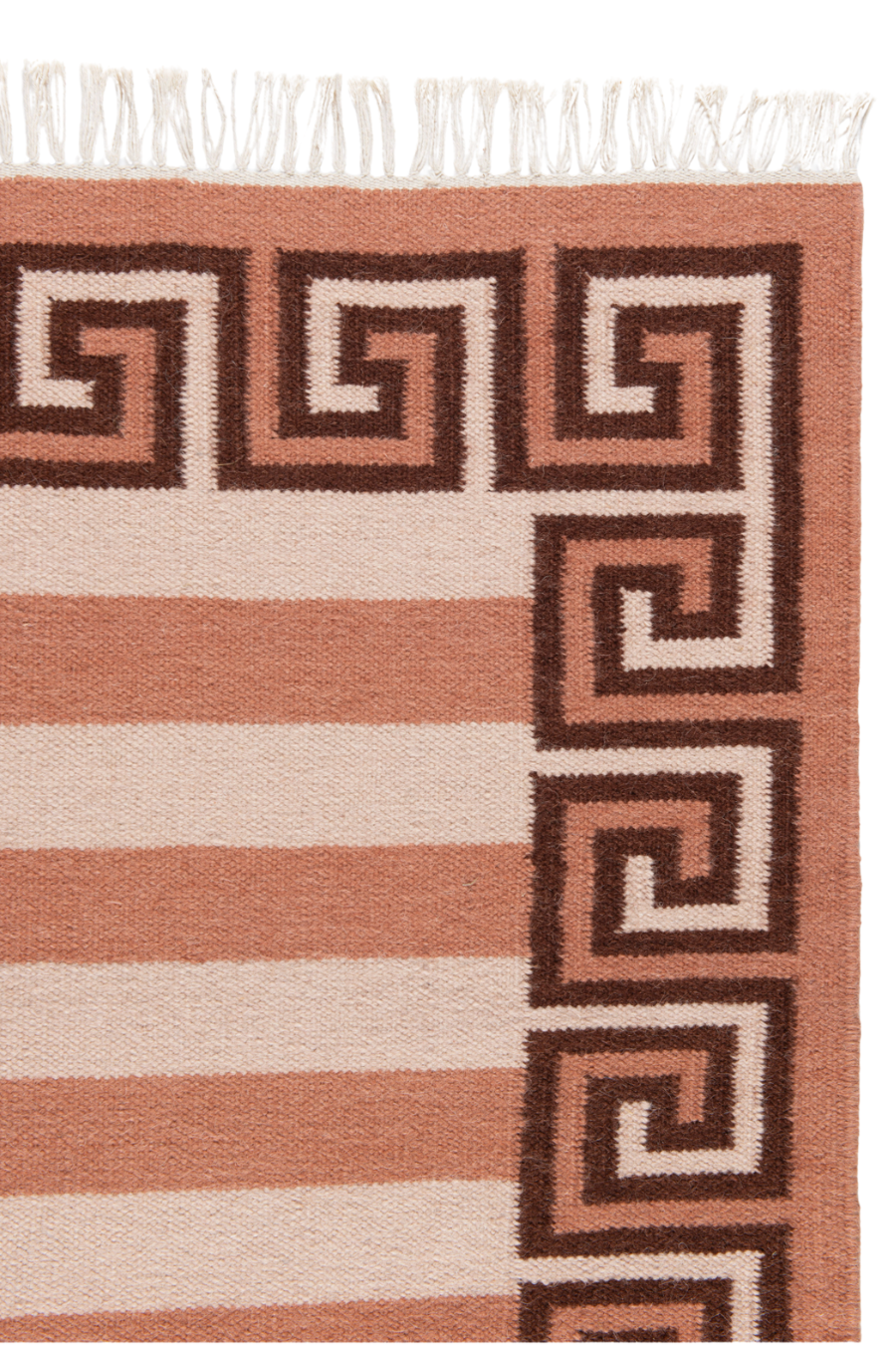 Stripe Rug - Bisque, Topaz and Chocolate