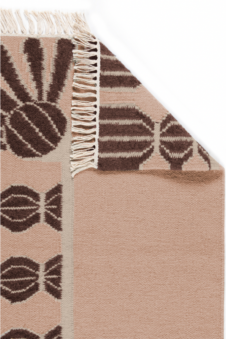 Tassel Rug - Bisque, Chocolate and Eggshell