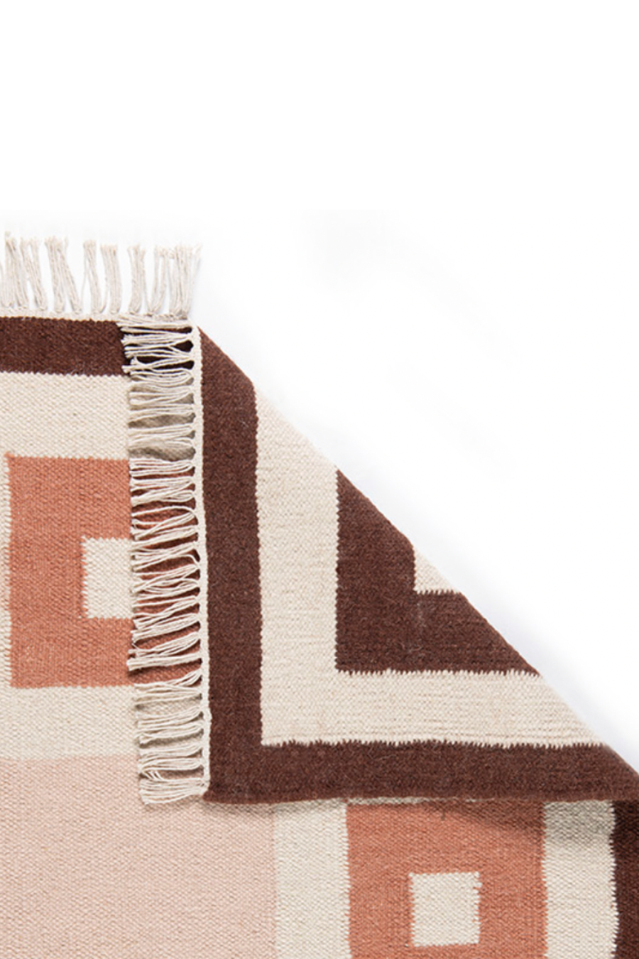 Chain Rug - Bisque, Topaz, Chocolate and Eggshell