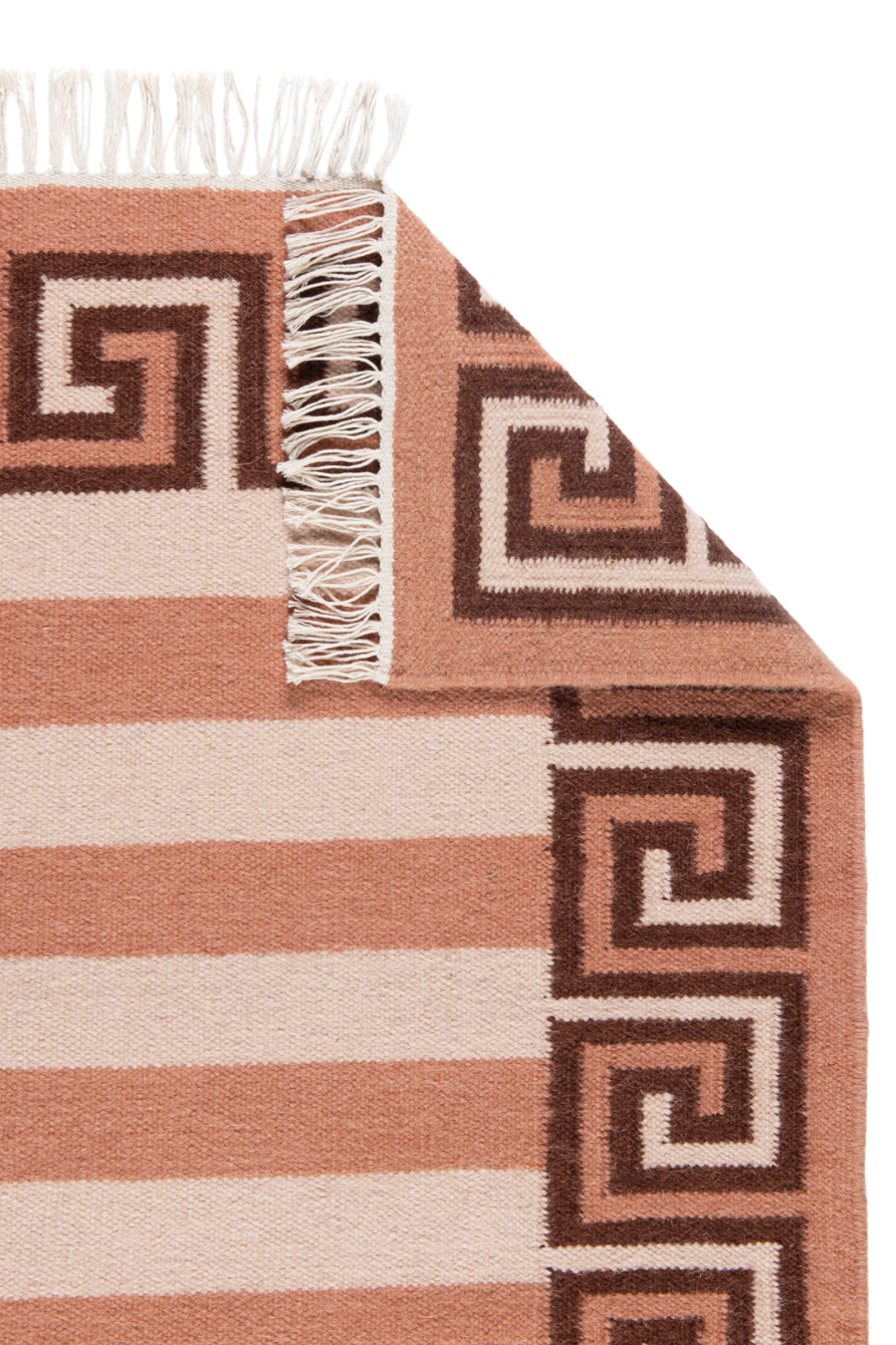 Stripe Rug - Bisque, Topaz and Chocolate