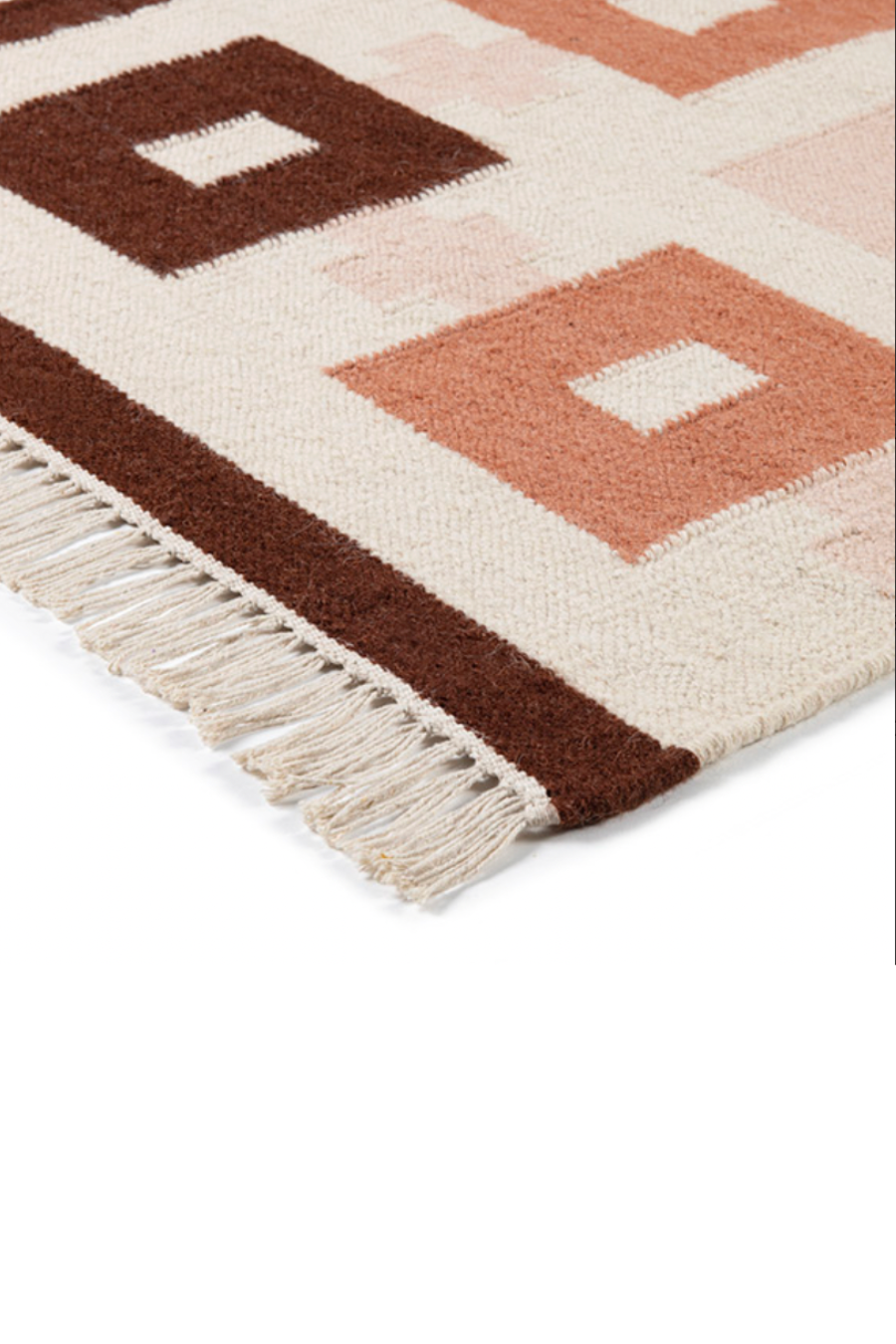 Chain Rug - Bisque, Topaz, Chocolate and Eggshell
