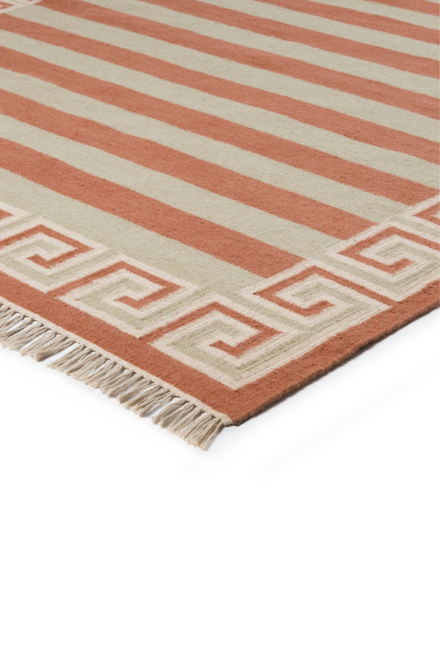 Stripe Rug - Celadon, Topaz and Eggshell