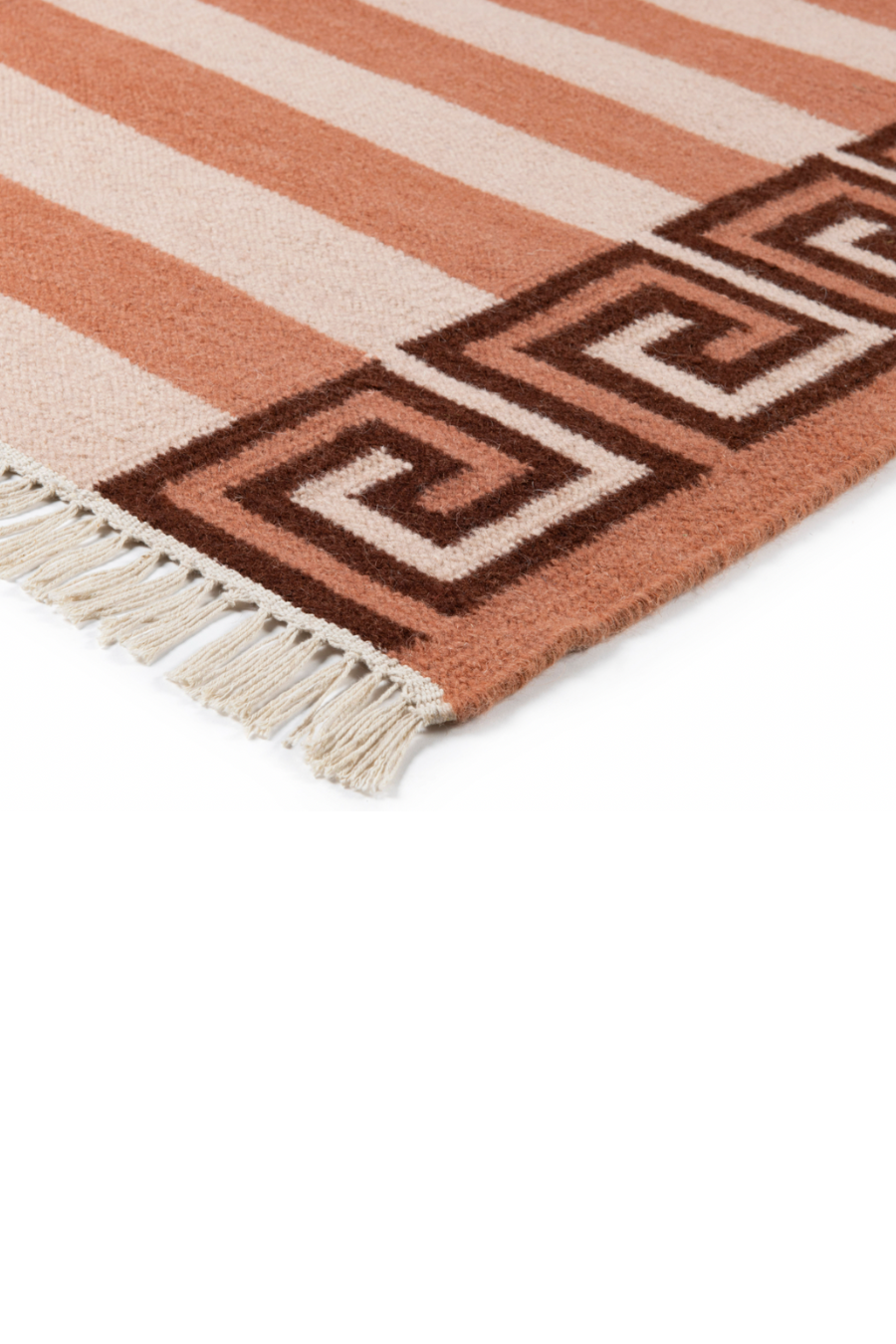 Stripe Rug - Bisque, Topaz and Chocolate