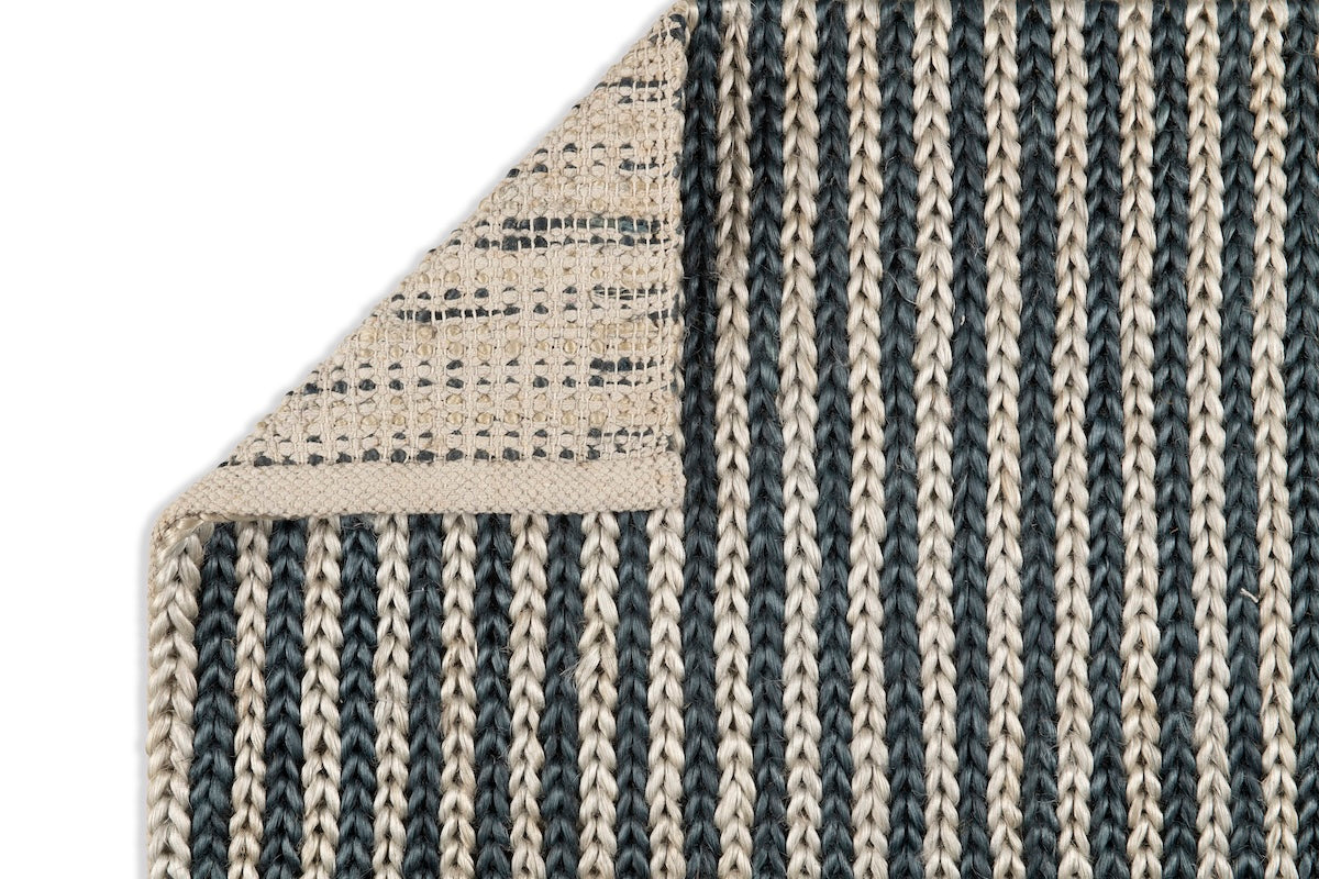 Braid Rug - Navy and Sky Blue