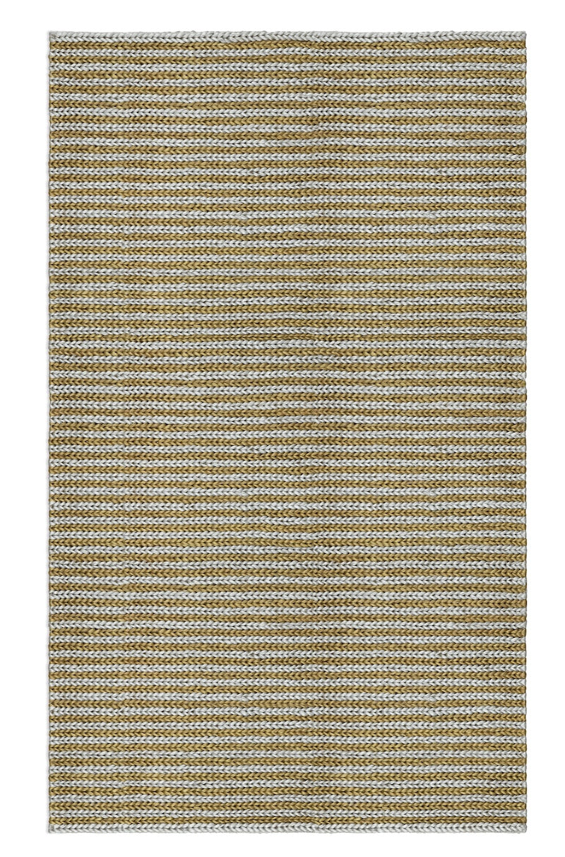 Braid Rug Sample - Olive and Sky Bue