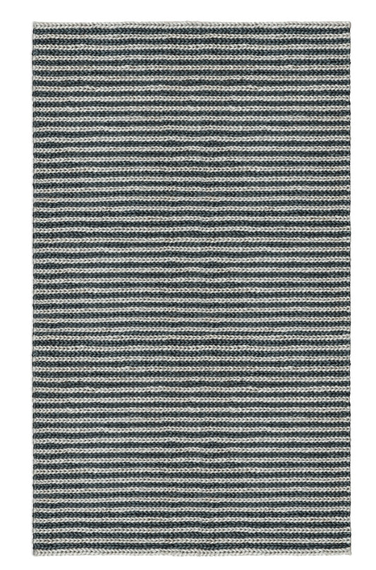 Braid Rug Sample - Navy and Sky Blue