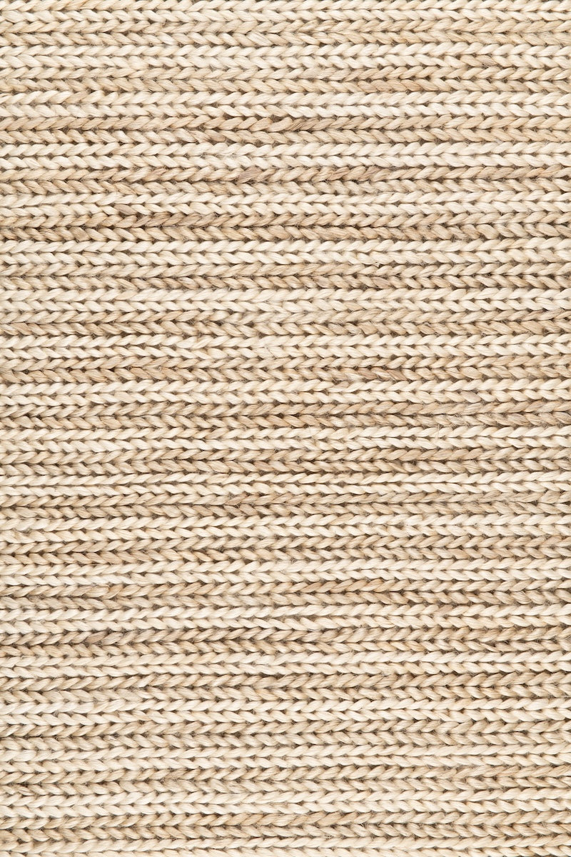 Handwoven jute rug sample in Natural by Part & Parcel Goods