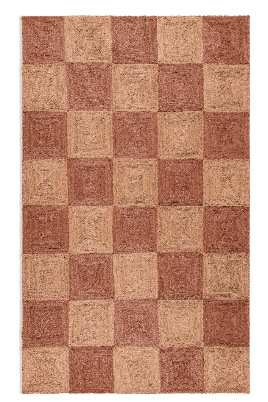 Handwoven jute rug in Topaz and Bisque by Part & Parcel Goods