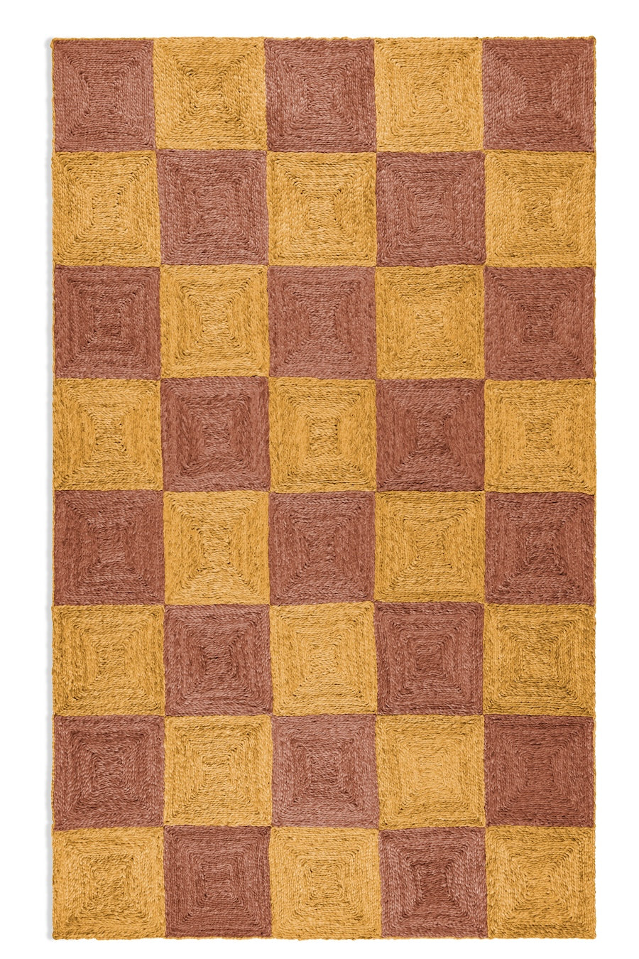 Handwoven jute rug in Topaz and Mustard by Part & Parcel Goods