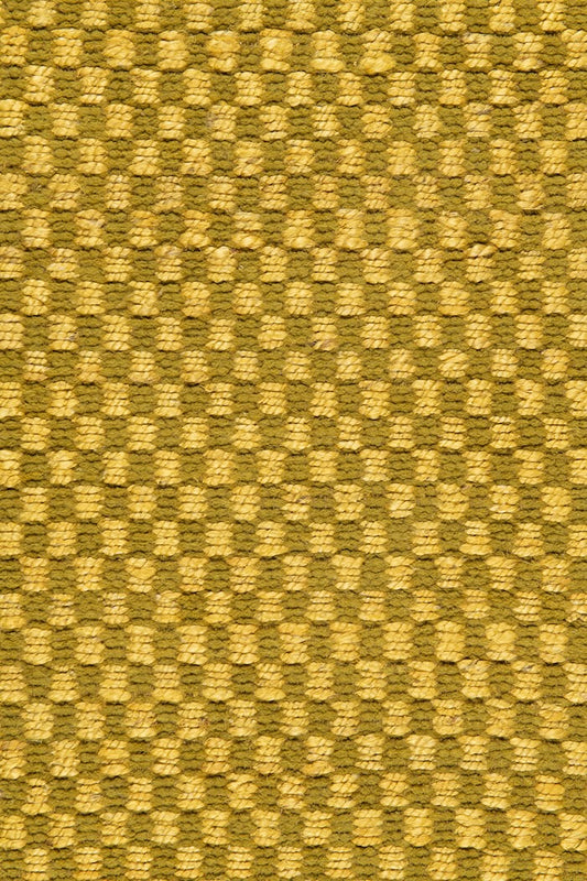 Handwoven hemp and chenille rug in Lime and Olive by Part & Parcel Goods