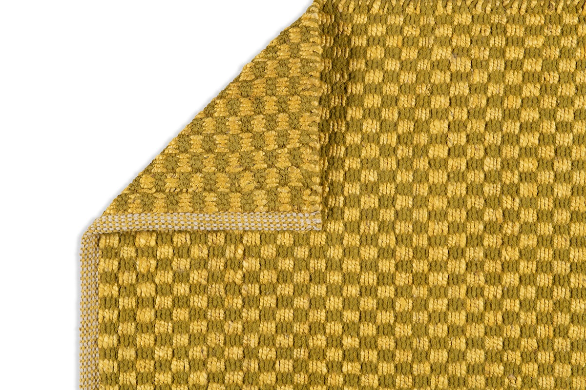 Check Rug - Lime and Olive