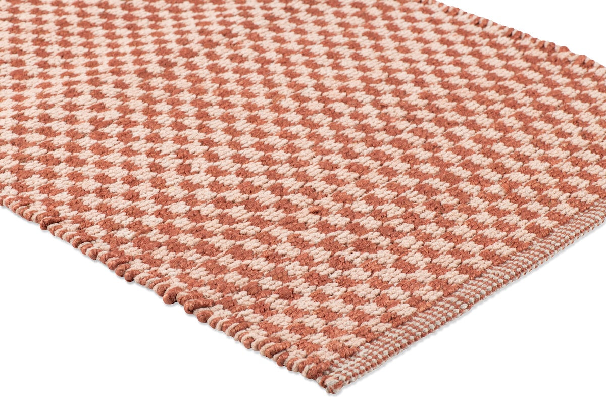 Check Rug - Topaz and Bisque