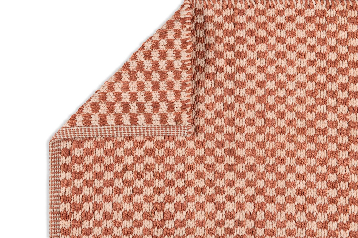Check Rug - Topaz and Bisque