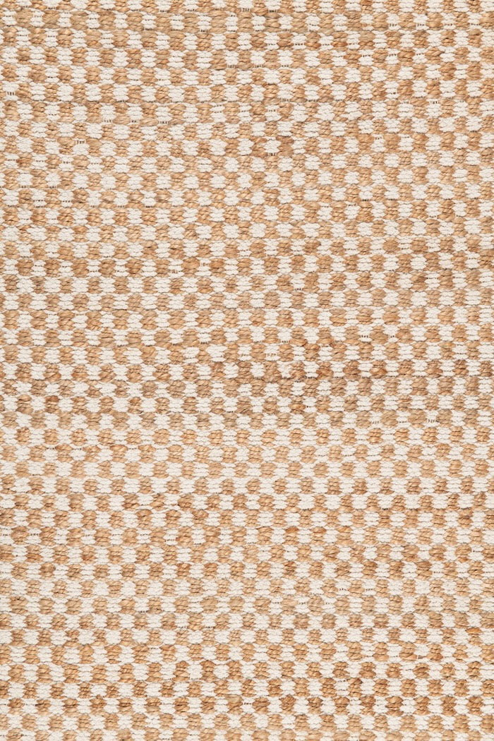 Handwoven hemp and chenille rug in Natural and Eggshell by Part & Parcel Goods