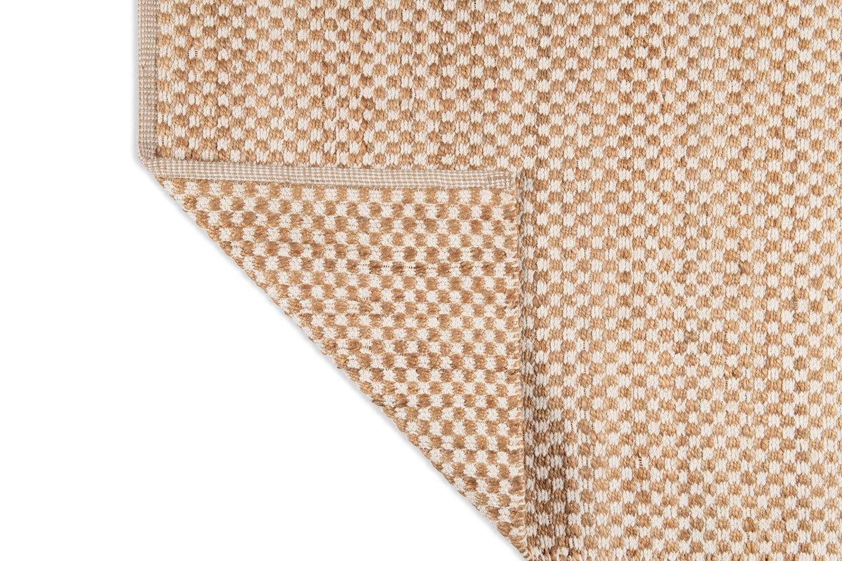 Check Rug - Natural and Eggshell