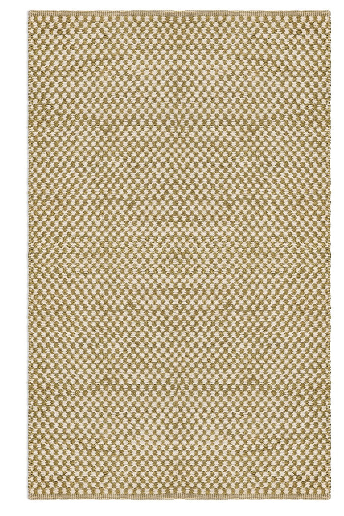 Check Rug Sample - Moss and Eggshell