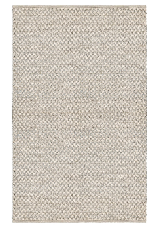 Check Rug Sample - Sky Blue and Eggshell