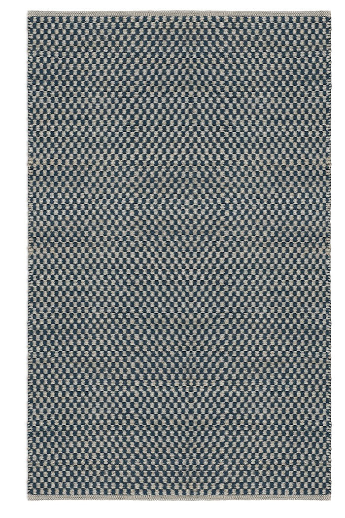 Check Rug Sample - Sky Blue and Sapphire