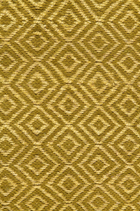 Handwoven hemp and chenille rug in Lime and Olive by Part & Parcel Goods