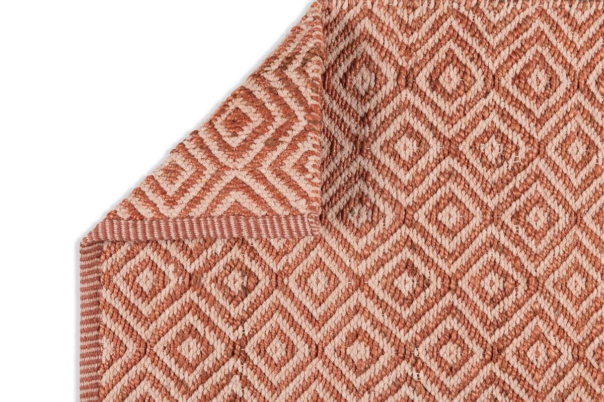 Diamond Rug - Topaz and Bisque