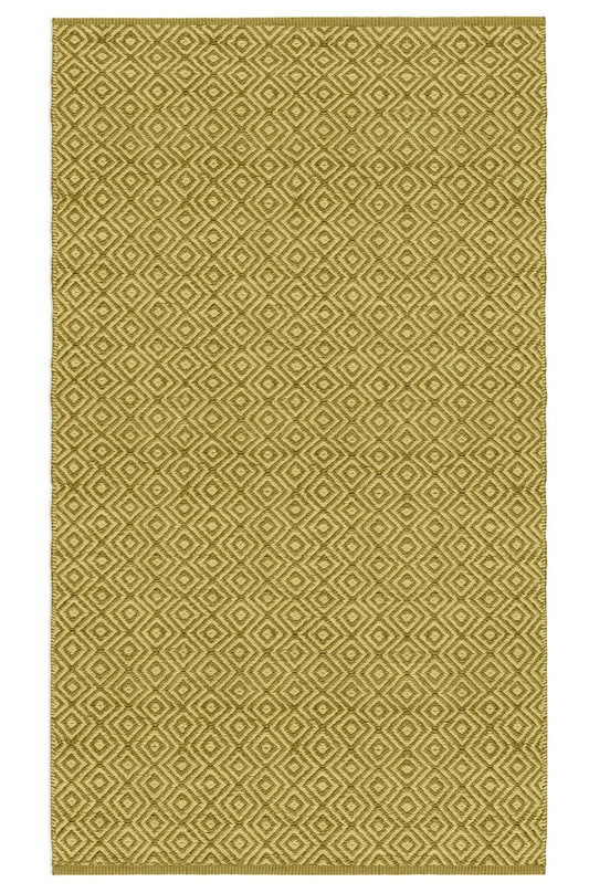 Diamond Rug Sample - Lime and Olive