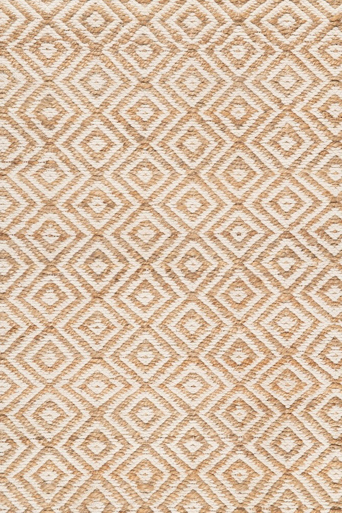 Handwoven hemp and chenille rug in Natural and Eggshell by Part & Parcel Goods