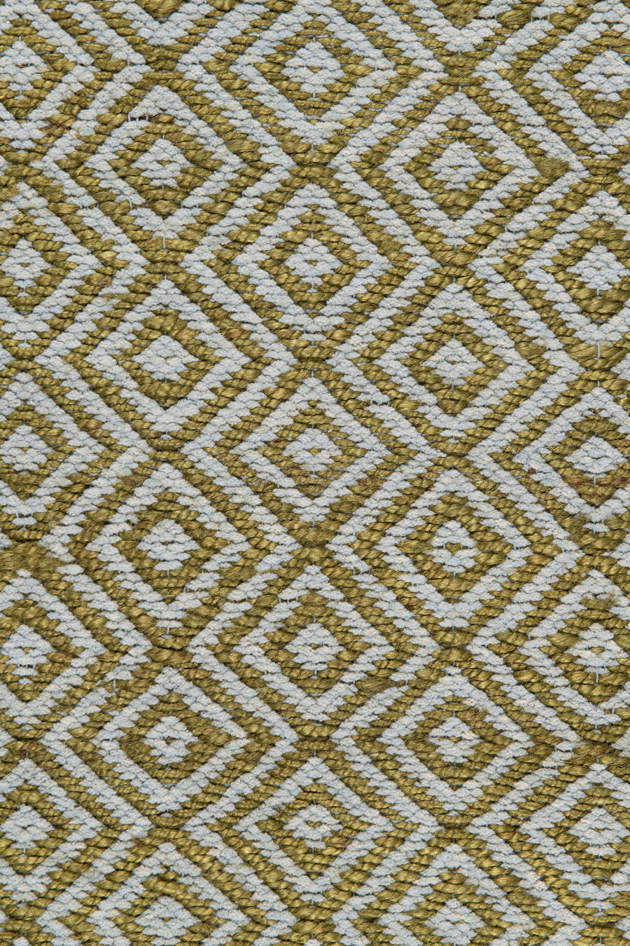 Handwoven hemp and chenille rug in Moss and Pale Blue by Part & Parcel Goods