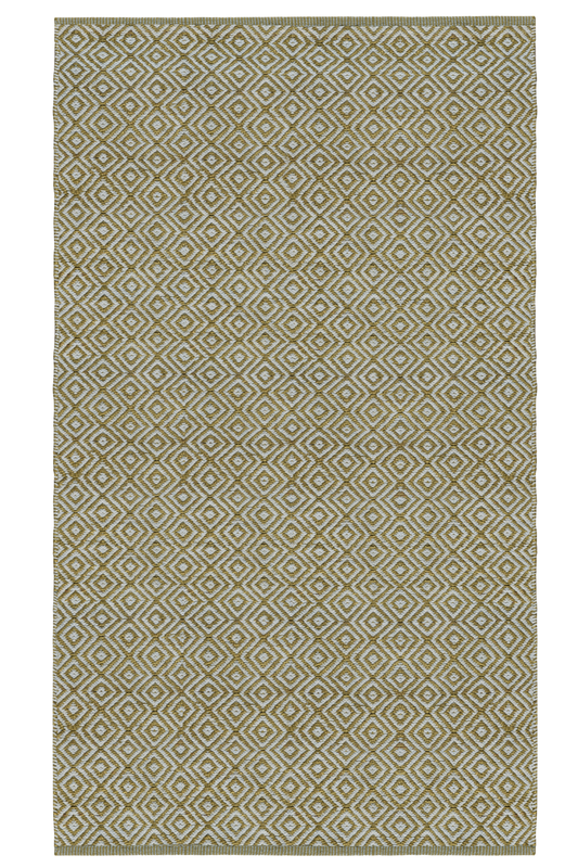 Diamond Rug - Moss and Pale Blue