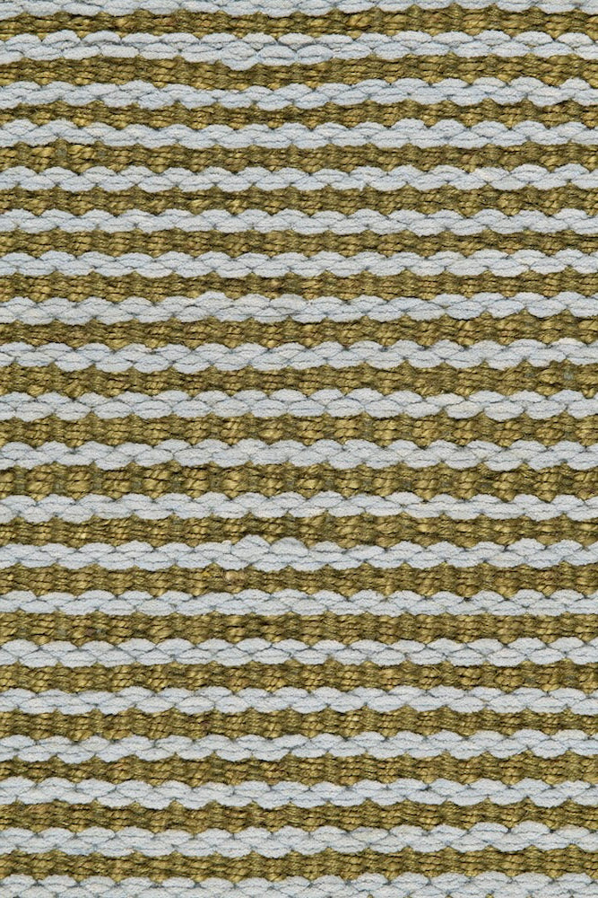 Handwoven hemp and chenille rug in Moss and Pale Blue by Part & Parcel Goods