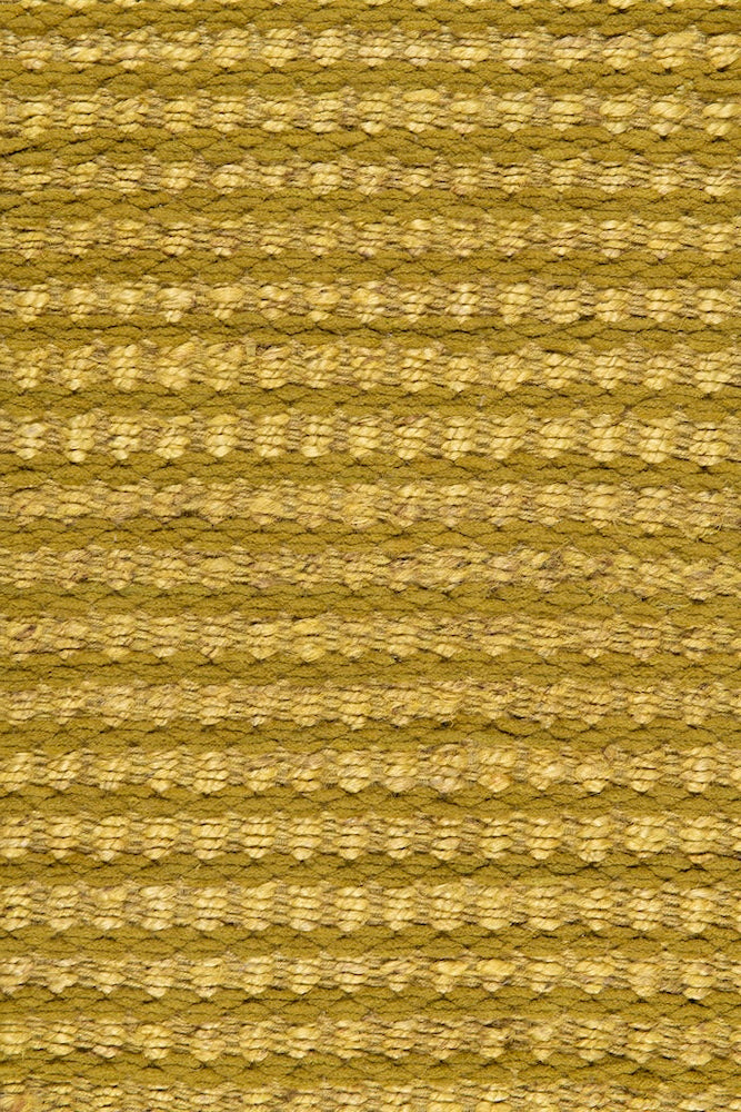 Handwoven hemp and chenille rug in Lime and Olive by Part & Parcel Goods