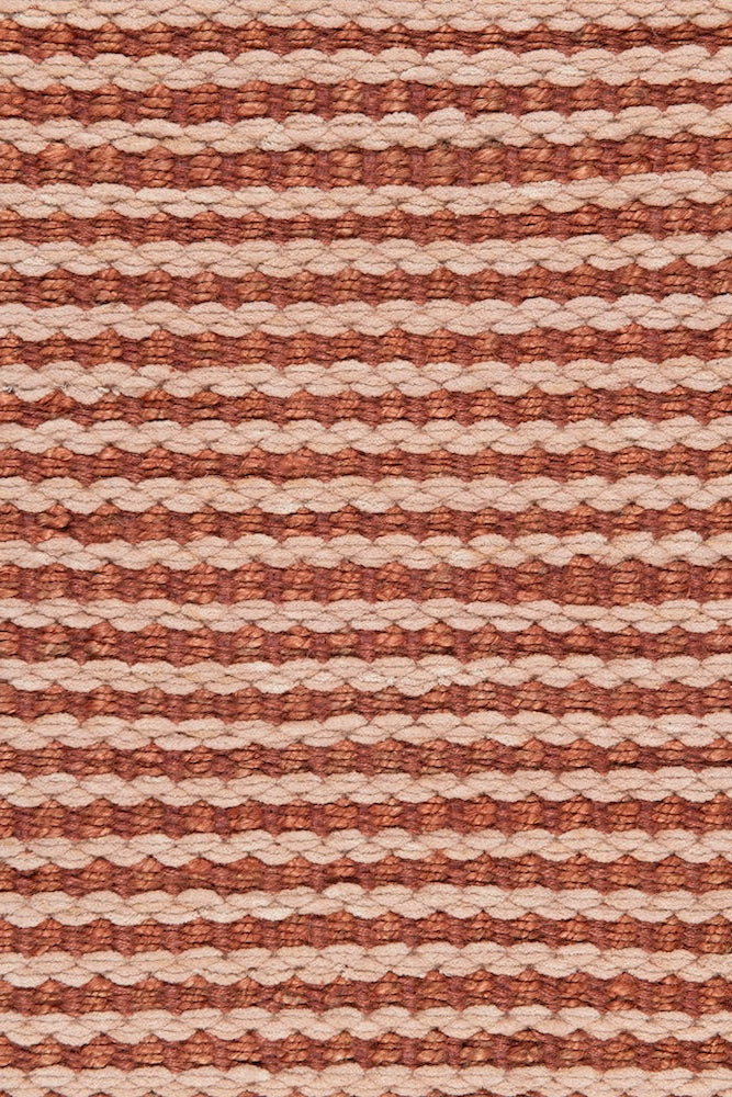 Handwoven hemp and chenille rug in Topaz and Bisque by Part & Parcel Goods