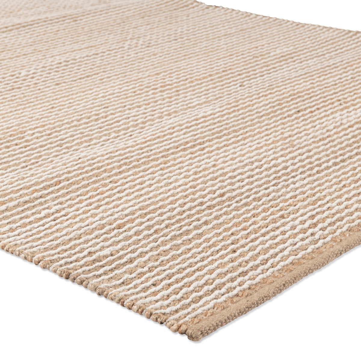 Scallop Stripe Rug - Natural and Eggshell