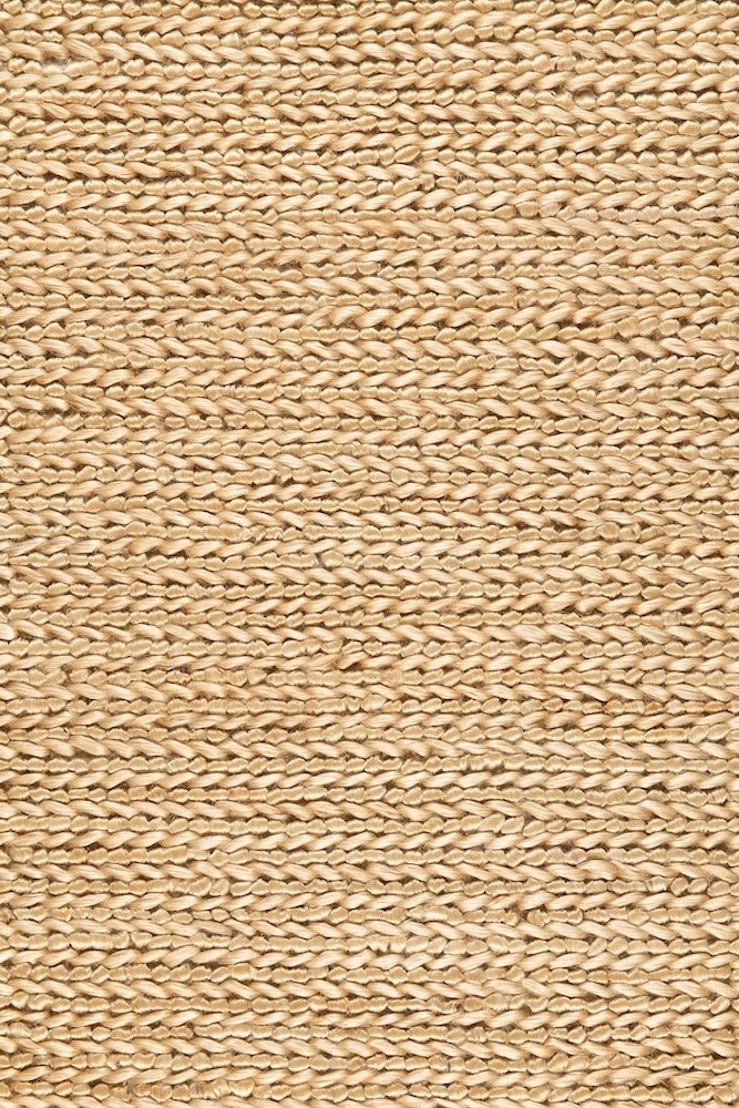 Handwoven jute rug in Natural by Part & Parcel Goods