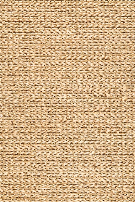 Handwoven jute rug in Natural by Part & Parcel Goods