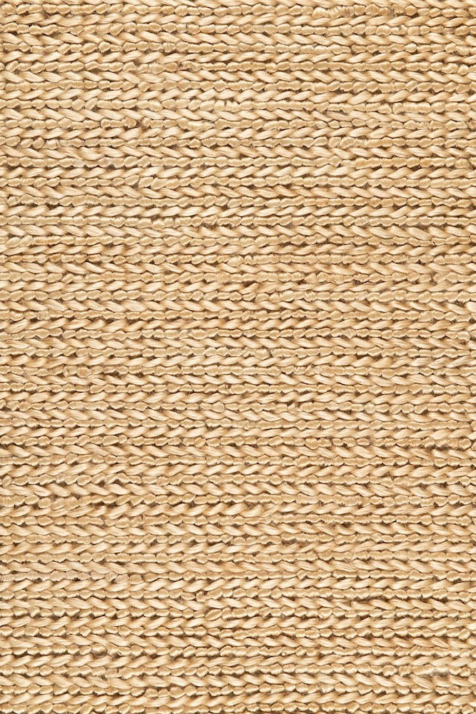 Handwoven jute rug sample in Natural by Part & Parcel Goods