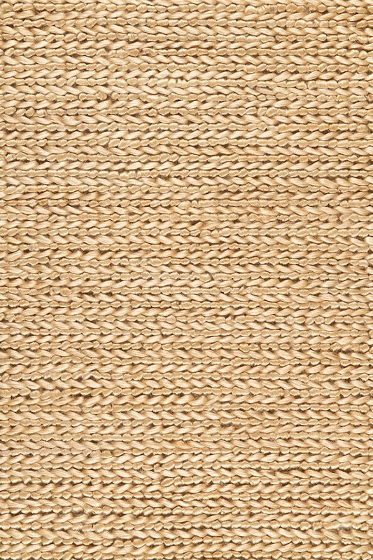 Handwoven jute rug sample in Natural by Part & Parcel Goods