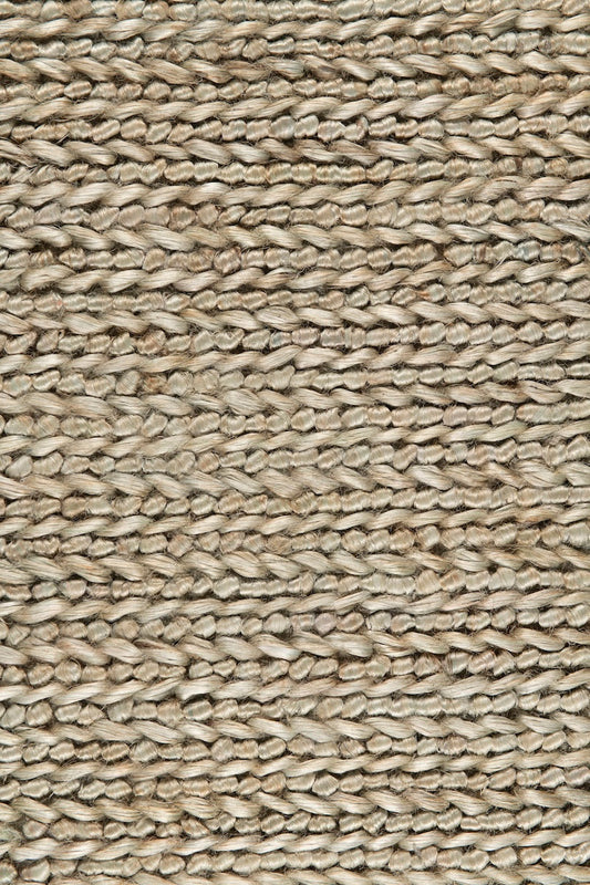 Handwoven jute rug in Sky Blue by Part & Parcel Goods