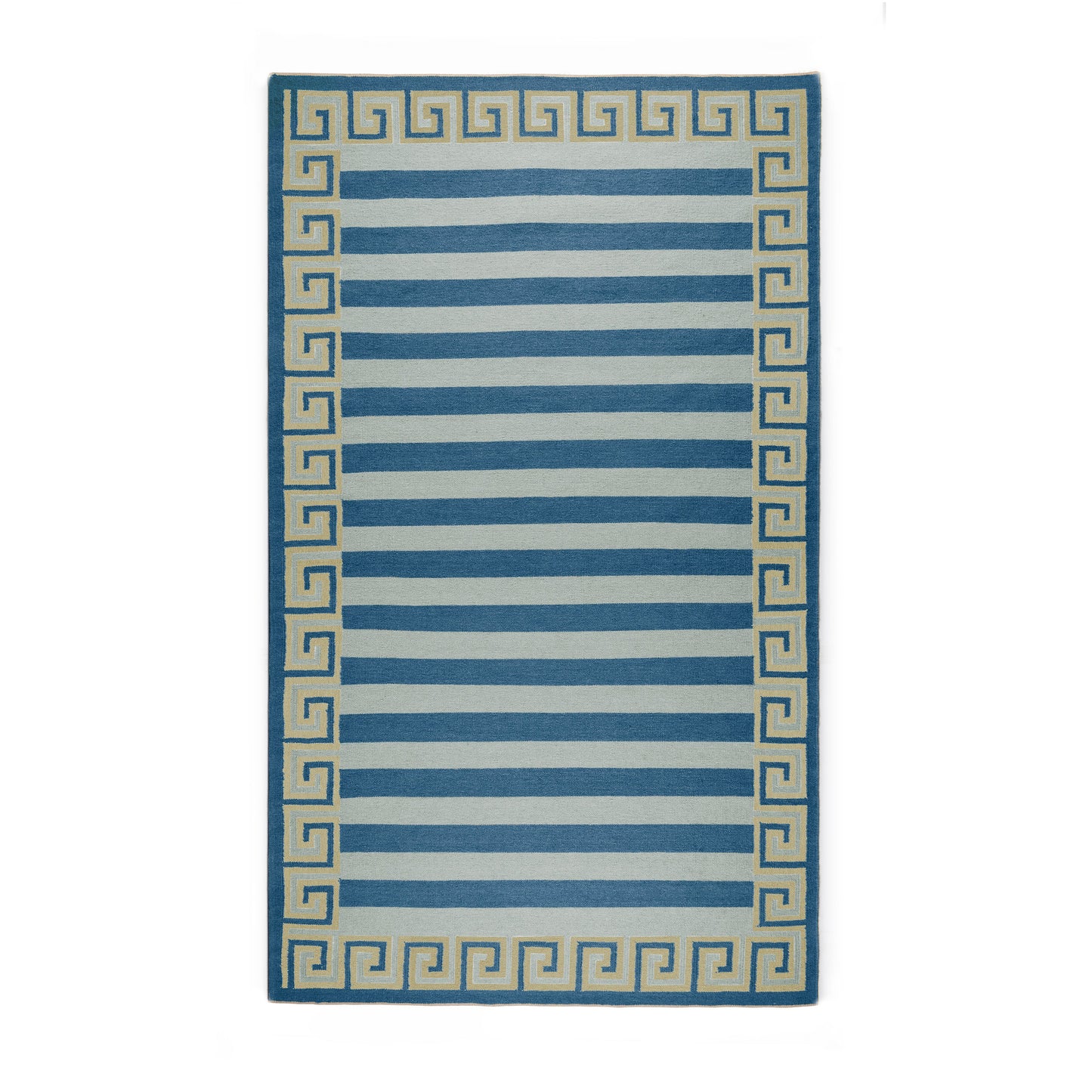 Stripe Performance Indoor/Outdoor Rug in Harbor Blue