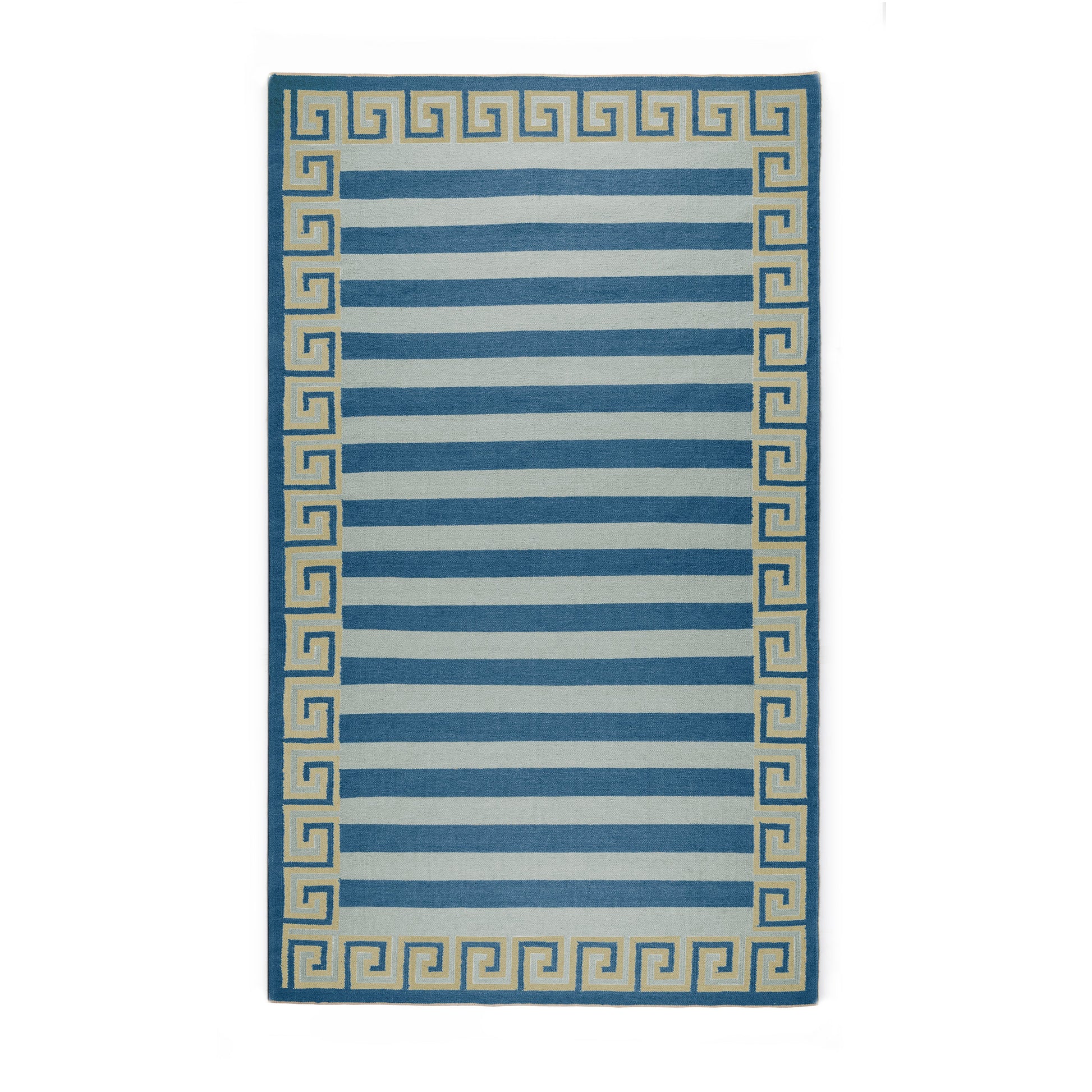 Stripe Performance Indoor/Outdoor Rug in Harbor Blue