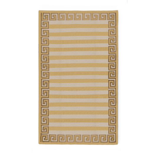 Stripe Performance Indoor/Outdoor Rug in Golden Hour