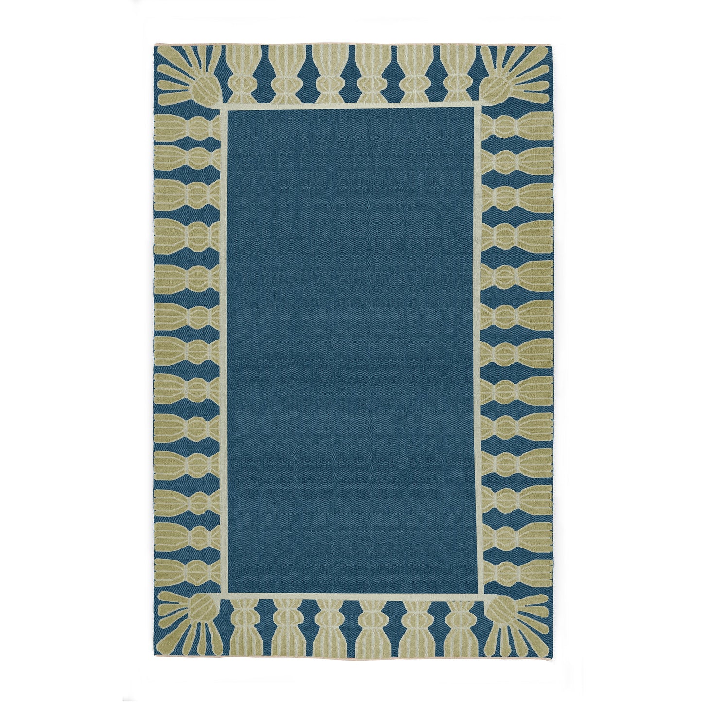 Tassel Performance Indoor/Outdoor Rug in Harbor Blue