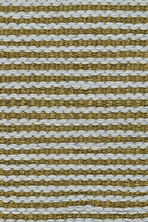 SCALLOP STRIPE - Hemp - 1l11 - Chenille - 1G09 - Moss & Pale Blue