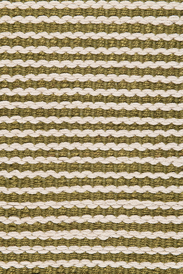 SCALLOP STRIPE - Hemp - 1l11 - Chenille - 4N07 - Moss & Eggshell